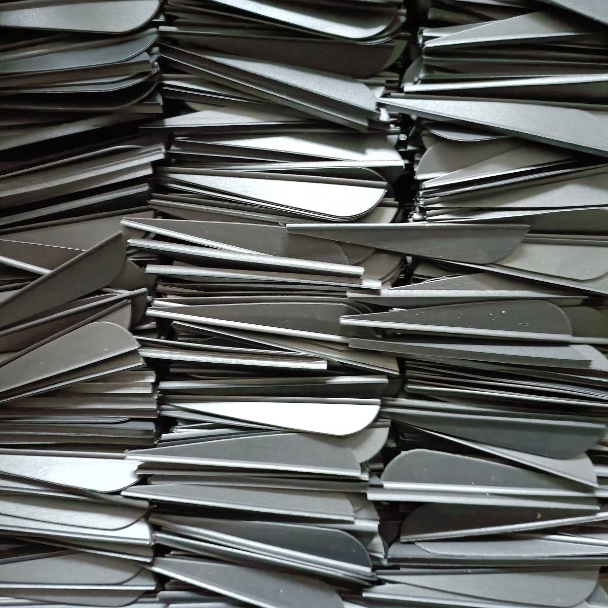 Three-inch drops of black 30 slices